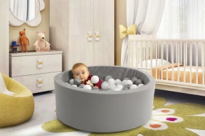 Σετ πισίνα με μπαλάκια Bubble Pops 150 Γκρι 85x85x30 cm