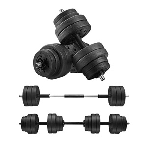 Σετ ρυθμιζόμενων αλτήρων 2 x 15 kg, Songmics, Μαύρο, 50x21.5x21.5 cm