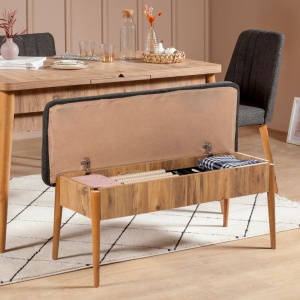 Σετ τραπέζι και καρέκλες 4 τεμάχια Vina 1053 Atlantic Pine-Ανθρακί - Img 12