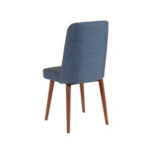 Σετ τραπέζι και καρέκλες 5 τεμάχια Vina 1048 Walnut-Dark Blue - Img 5