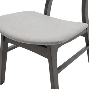 Σετ τραπέζι και καρέκλες Benson-Orlean 5 τεμάχια Γκρι Rustic 120x75x75 cm - Img 8