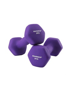Σετ 2 αλτήρες, Songmics, 2 x 2 kg, Μωβ