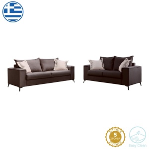 Σετ 2 διθέσιοι καναπέδες Verona x2 Pako World Σκούρο Γκρι 225x93x100 cm