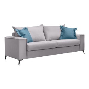 Σετ 2 διθέσιοι καναπέδες Verona x2 Pako World Ανοιχτό Γκρι 225x93x100 cm - Img 2