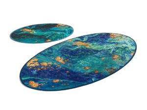 Σετ 2 πατάκια μπάνιου Marbling