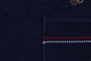 Σετ 2 πετσέτες κουζίνας Marina Dark Blue Cipa 50x70 cm (Βαμβάκι 100%) - Img 2