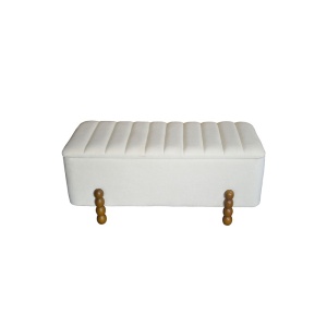 Σετ 2 σκαμπό με αποθηκευτικό χώρο Daph Pako World Μπεζ 110x46x45 cm - Img 3