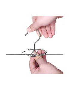 Σετ 20 κρεμάστρες για παντελόνια, Songmics, 31 cm, Ασημί, CRI003-20 - Img 6