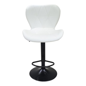 Σκαμπό μπαρ ajustabil Coozy Λευκό 46x47x112 cm - Img 4
