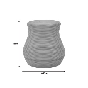 Σκαμπό Bulaten Boho Pako World Φυσικό 45x45x45 cm - Img 4