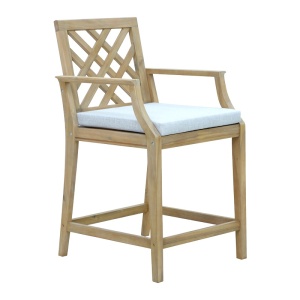 Σκαμπό μπαρ κήπου Amalfi Μπεζ 59x63.5x104.9 cm