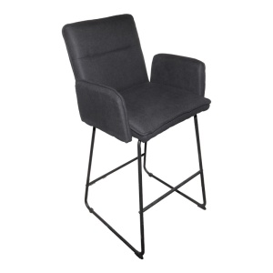Σκαμπό μπαρ Essential Μαύρο 57x64.5x107 cm