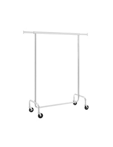 Σταντ ρούχων με ρόδες, Songmics, 130 kg, HSR11S, Silver - Img 2