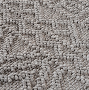 Στρογγυλό Χαλί Helix etno V3 Ασημί 200x200 cm - Img 7