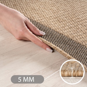 Στρογγυλό Χαλί Timber V2 Μπεζ 160x160 cm - Img 5