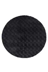 Στρογγυλό Χαλί Diamond Cut Ανθρακί 120x120 cm