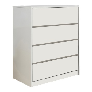 Συρταριέρα Kuanger με συρτάρια από MDF Λευκό 80x40x80 cm