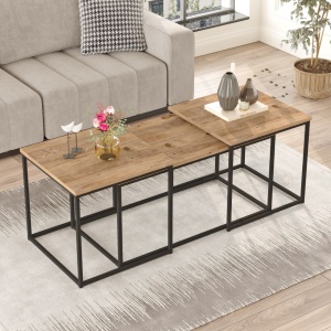 Τραπεζάκι σαλονιού Vg9 Φυσικό 50x47.8x50 cm