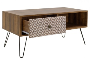 Τραπεζάκι σαλονιού Boho Walnut - Μαύρο - Img 4