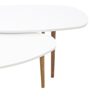 Τραπεζάκι σαλονιού Monty Pako World Λευκό 116x46x6 cm - Img 3