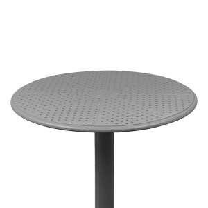 Τραπέζι κήπου Merkon πλαστικό PP Ανθρακί 60x60x75 cm - Img 2