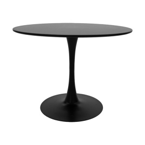 Τραπέζι Balou MDF μαύρο D100x75 cm