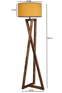 Φωτιστικό Δαπέδου Macka Καφέ 45x150 cm - Img 4