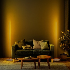 Φωτιστικό Δαπέδου Only Χρυσό 30x30x153 cm - Img 3