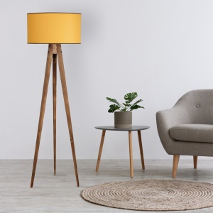 Φωτιστικό Δαπέδου Tripod Καφέ 24x45x153 cm