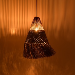 Φωτιστικό οροφής din paie Vajem Boho Pako World Φυσικό 50x50x70 cm - Img 2