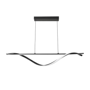 Φωτιστικό οροφής LED, Infinity, Μαύρο, 120x12x150 cm