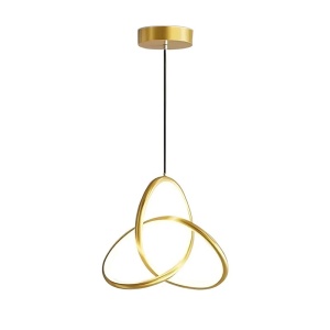 Φωτιστικό οροφής LED, Trinity, Χρυσό, 22x22x100 cm