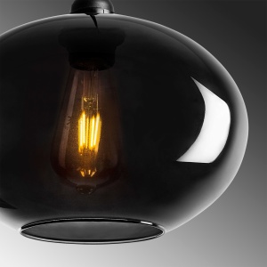 Φωτιστικό οροφής Smoked Γκρι 27x27x120 cm - Img 8