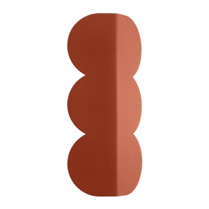 Φωτιστικό τοίχου Biscuit, Κόκκινο, 16.3x5.8x33.6 cm