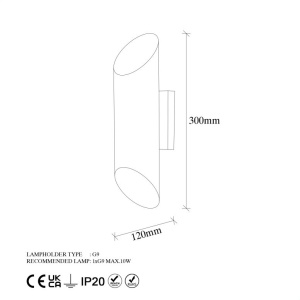 Φωτιστικό Τοίχου Cut 11815, Λευκό - Img 5