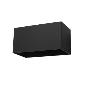 Φωτιστικό τοίχου Quad, Μαύρο, 20x12x10 cm