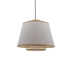 Φωτιστικό οροφής από μπαμπού Certy Boho Pako World Φυσικό 50x50x33 cm