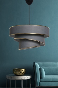 Φωτιστικό οροφής Couper - Anthracite, Gold Antracit/Χρυσό