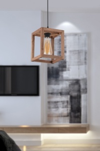 Φωτιστικό οροφής Cube Καφέ 16x16x60 cm