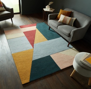 Χαλί Alwyn Πολύχρωμο/Ροζ 160X230 cm, Flair Rugs