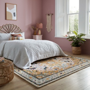 Χαλί Dahlia Κίτρινο/Πολύχρωμο 200X290 cm, Flair Rugs