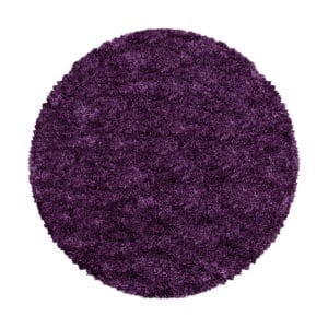 Χαλί Fluffy Λιλά 120x120 cm