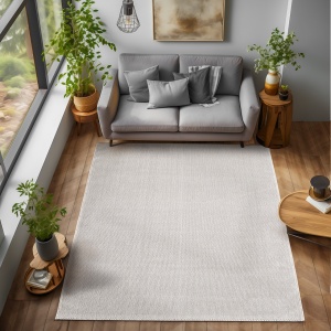 Χαλί Loom Κρεμ 140x200 cm - Img 2