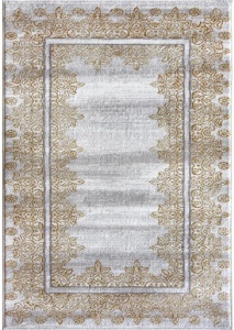 Χαλί Modern, Iris Oriental, Χρυσό/Γκρι, 160x230 cm, 1800 gr/mp