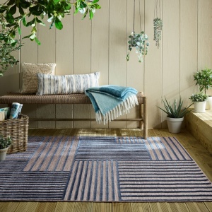 Χαλί Piatto Vigo Blocks Μπλε 200X290 cm, Flair Rugs