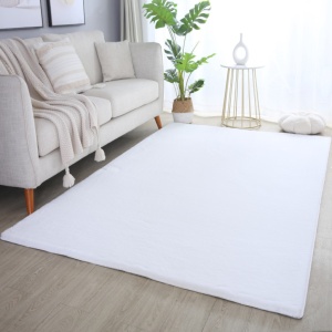 Χαλί Pouffy V1 Λευκό 120 x 170cm