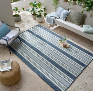 Χαλί Roma Stripe Outdoor Μπλε 120x170 cm, Flair Rugs