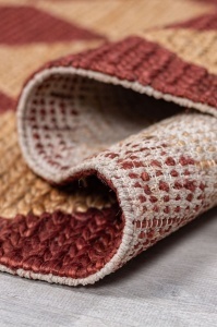 Χαλί διάδρομος Effie Diamond Jute Τερακότα 80x230 cm, Flair Rugs - Img 4