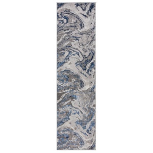 Χαλί Διαδρόμου Marbled Bleumarin 80X300 cm, Flair Rugs - Img 2