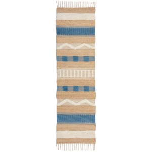 Χαλί Διαδρόμου Medina Jute Μπλε 60x230 cm, Flair Rugs - Img 4